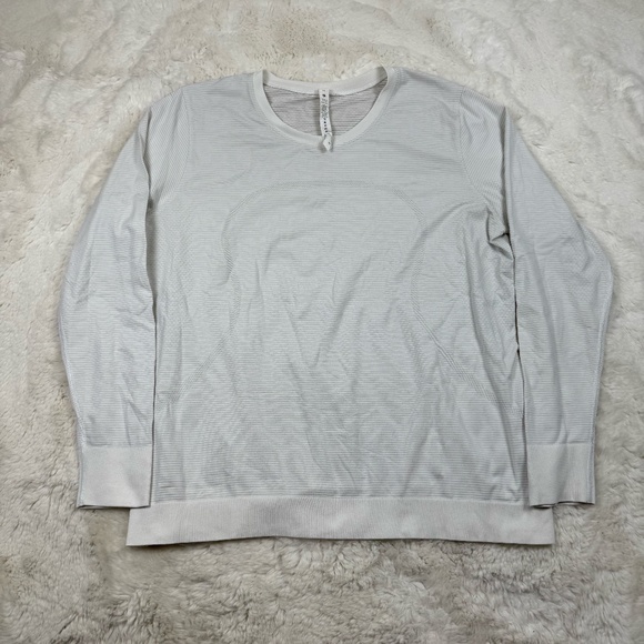 Lululemon Swiftly Tech Long Sleeve Athletic Training Women's Size 14 White - Picture 1 of 6